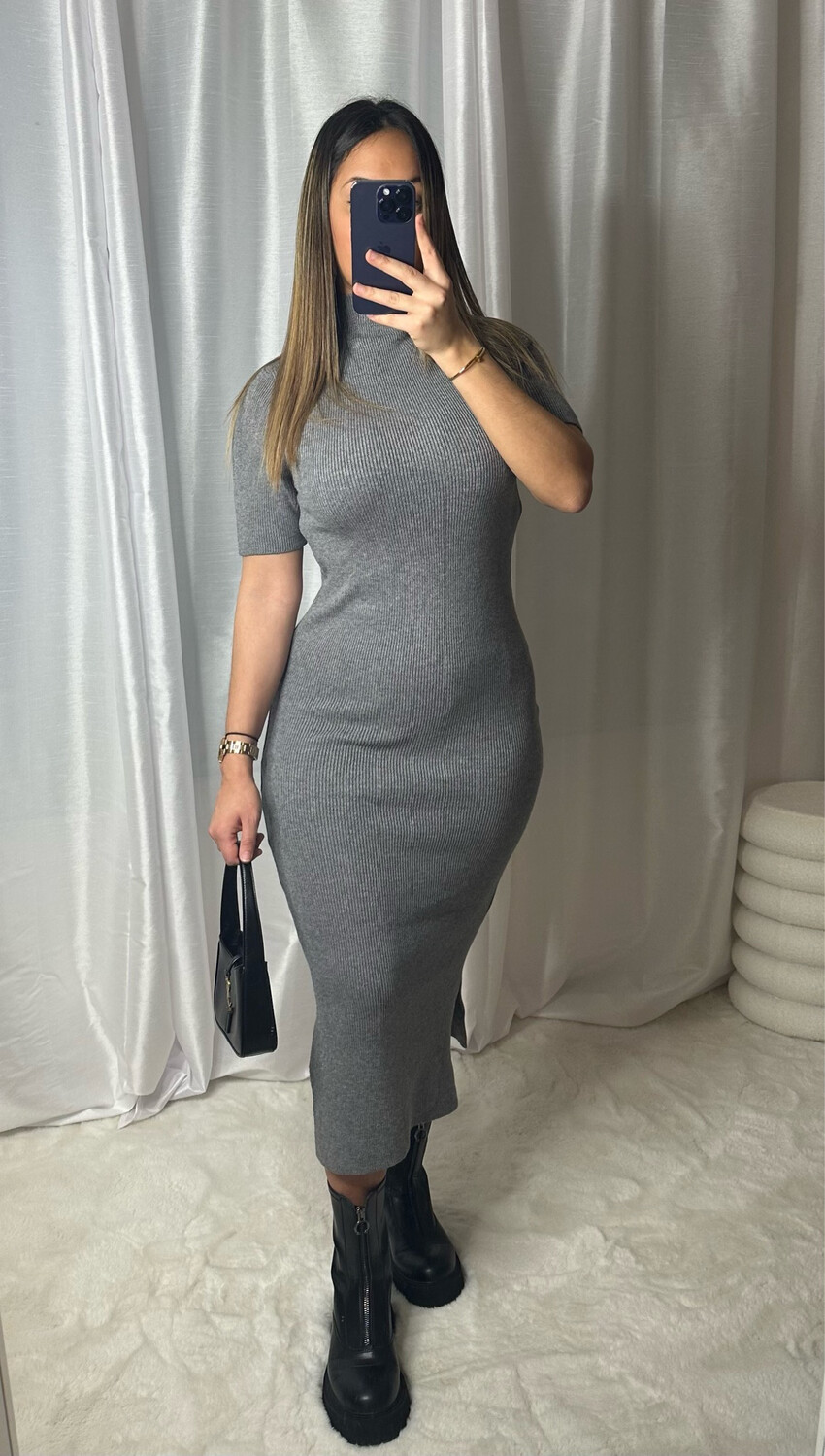 ROBE IRIS GRIS