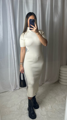 ROBE IRIS BLANC CRÈME