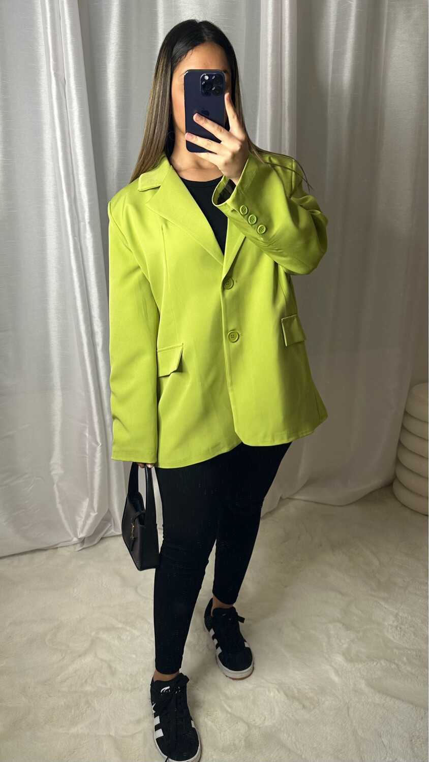 BLAZER BASIC VERT CLAIR