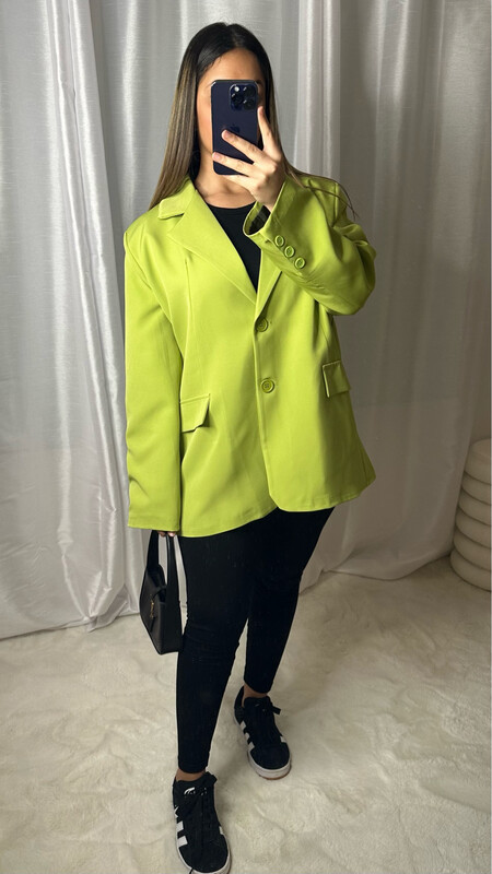 BLAZER BASIC VERT CLAIR