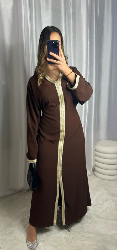 ABAYA NORA MARRON