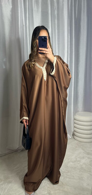 ABAYA MONA MARRON