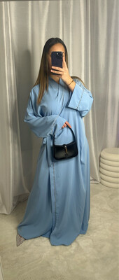 ABAYA DINA BLEU