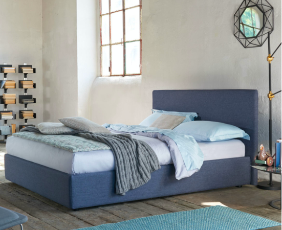 Letto Dorelan REEBOT, tessuto, contenitore rete 160x190