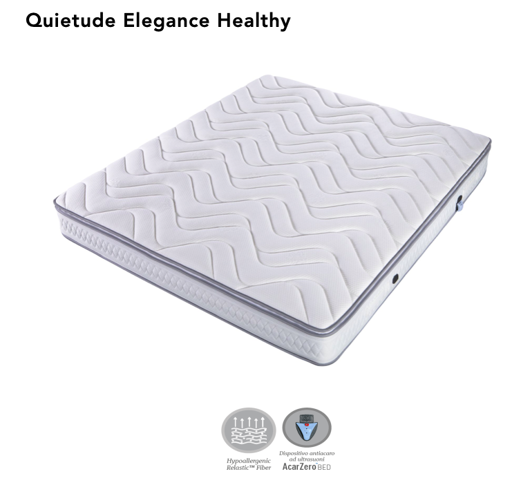 Quietude Elegance Healthy Simmons Medium/Firm - Materasso singolo molle rivestite rigido