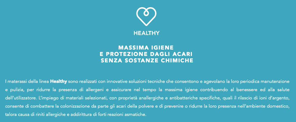 Quietude Elegance Healthy Simmons Medium/Firm - Materasso singolo molle rivestite rigido