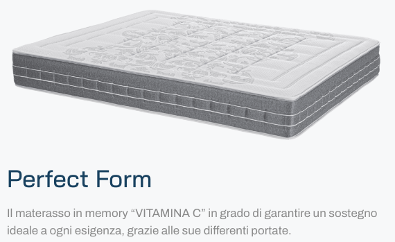 PERFECT FORM EXCLUSIVE LUXURY - NOCTE MATERASSO MEMORY RIGIDO SINGOLO