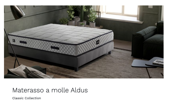 ALDUS - FORMABED MATERASSO MOLLE INSACHETTATE RIGIDO SINGOLO