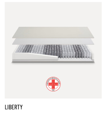 LIBERTY - IDEA RIPOSO MATERASSO MOLLE INSACHETTATE E MEMORY MEDIO SINGOLO (VECCHIO MODELLO)