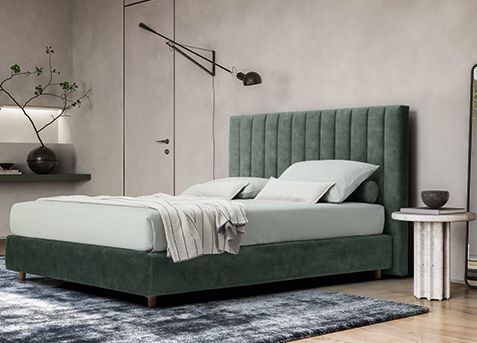 Letto ENNEREV BALTIMORA tessuto per materasso 160x190