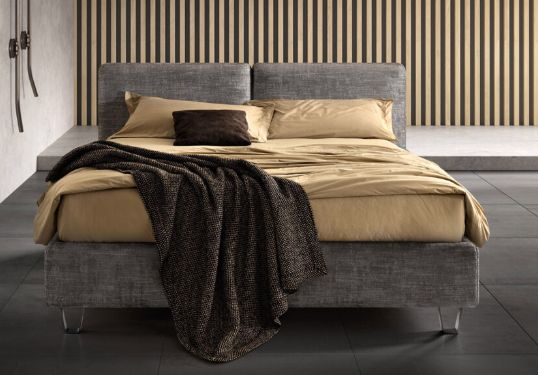 Letto SAMOA FORM, tessuto, contenitore per materasso 160x200