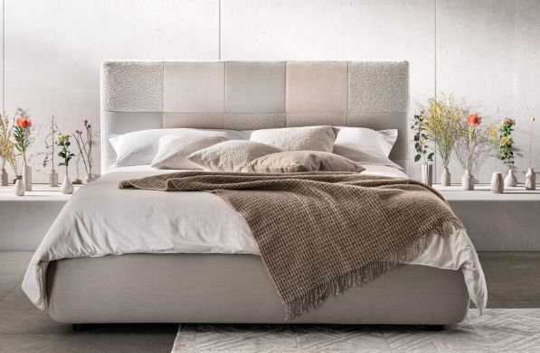 Letto SAMOA ESSENTIAL, tessuto, contenitore, per materasso 160x190