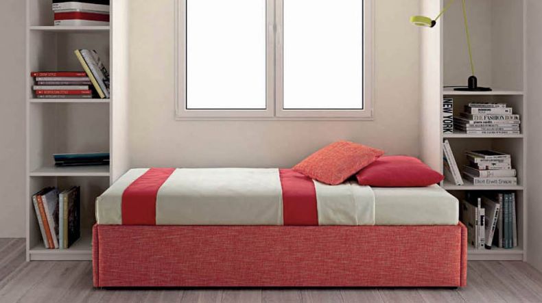 LETTO SAMOA SOMMIER FILO, tessuto, contenitore, per materasso 160x190