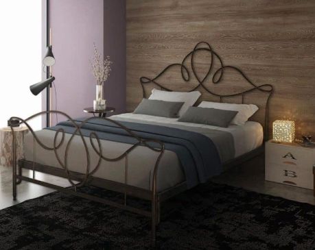LETTO PAMALETTI CAPODIMONTE, ferro battuto senza pediera per materasso 160x190