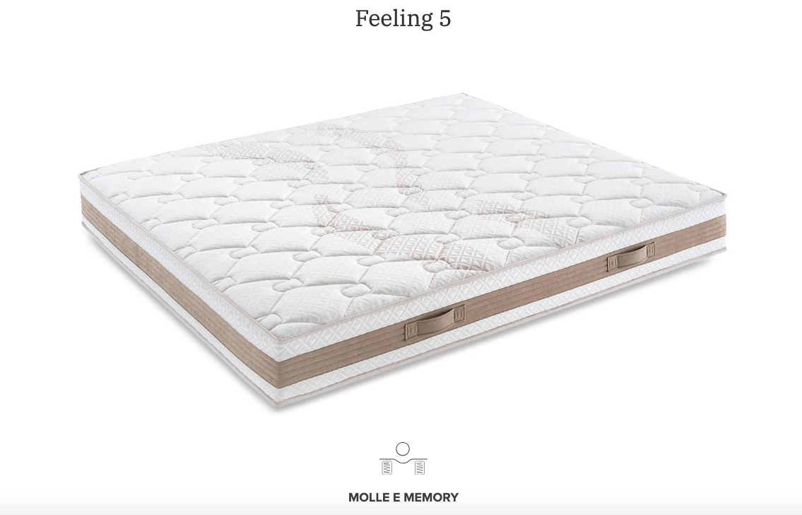 Feeling 5 Ennerev - Materasso singolo molle insacchettate e memory ESPOSIZIONE