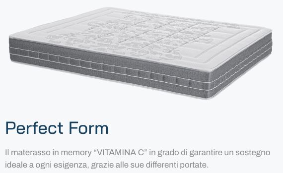 PERFECT FORM EXCLUSIVE LUXURY - NOCTE MATERASSO MEMORY RIGIDO SINGOLO