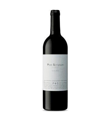 Garrafa de vinho tinto Post Scriptum 2020, produzido no Douro, Portugal.