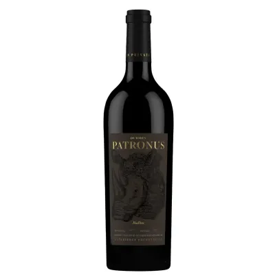 Garrafa de vinho De Toren Patronus Malbec, vinho sul-africano sofisticado e raro.