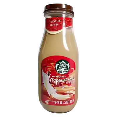 Starbucks Frappuccino Mocha 281ml, bebida de café gelado com chocolate.