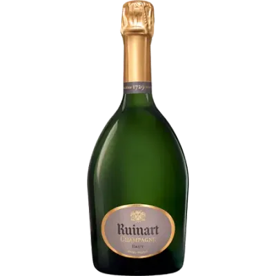 Ruinart Brut Garrafa Champagne Ruinart Brut – champagne elegante, fresco e refinado, ícone da Maison Ruinart.