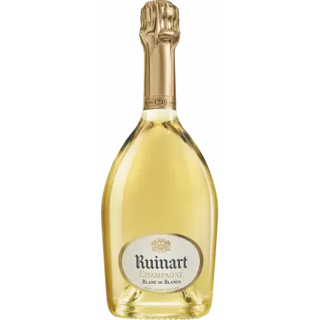 Garrafa Champagne Ruinart Blanc de Blancs – champagne 100% Chardonnay, fresco, elegante e luminoso.