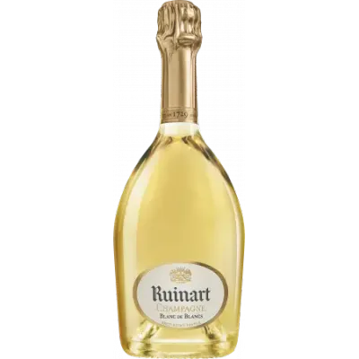 Ruinart Blanc de Blancs Garrafa Champagne Ruinart Blanc de Blancs – champagne 100% Chardonnay, fresco, elegante e luminoso.