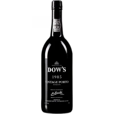 Dow's Vintage 1985 Porto Garrafa Dow’s Vintage Porto – vinho do Porto rico, intenso e elegante, de colheita selecionada.