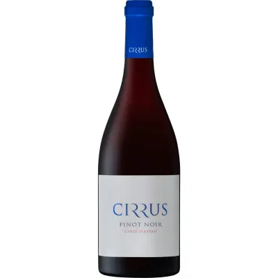 Garrafa Cirrus Pinot Noir – tinto sul-africano elegante, fresco e de grande finesse.