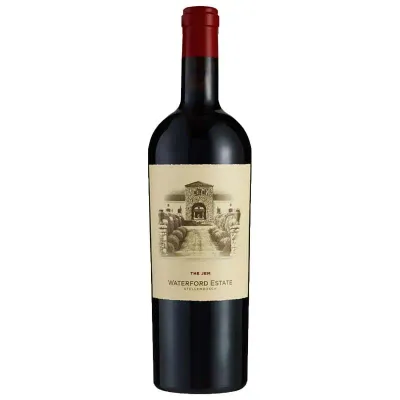 Garrafa Waterford Estate The Jem Red – tinto sul-africano elegante, intenso e estruturado.