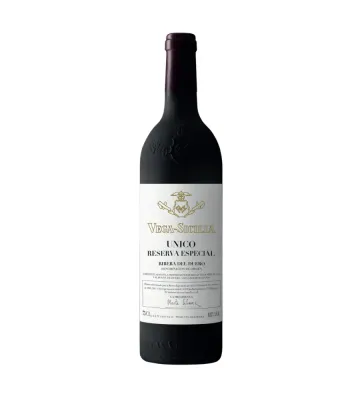 Vinho Vega Sicilia Único Reserva Especial Tinto – garrafa icónica do Ribera del Duero, símbolo de prestígio e tradição