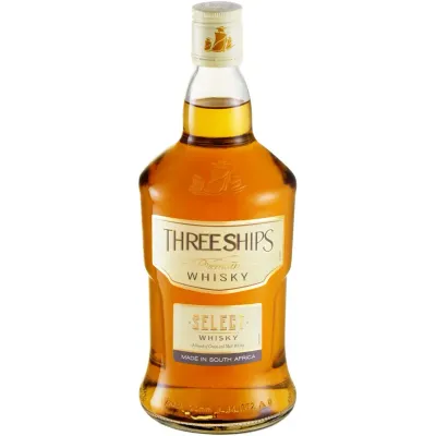 Three Ships 3 Year Old Premium Select Whisky 750ml garrafa de whisky sul-africano