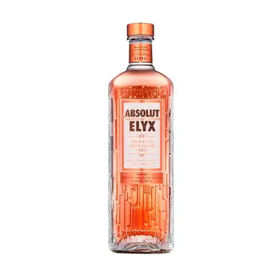 Vodka ABSOLUT Elyx 100cl Uma garrafa elegante de Absolut Elyx 100cl, destacando a cor cristalina e o rótulo com o icônico símbolo da marca.