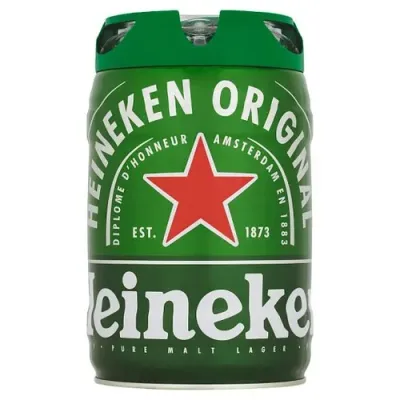 Uma garrafa de Heineken Barril 5L