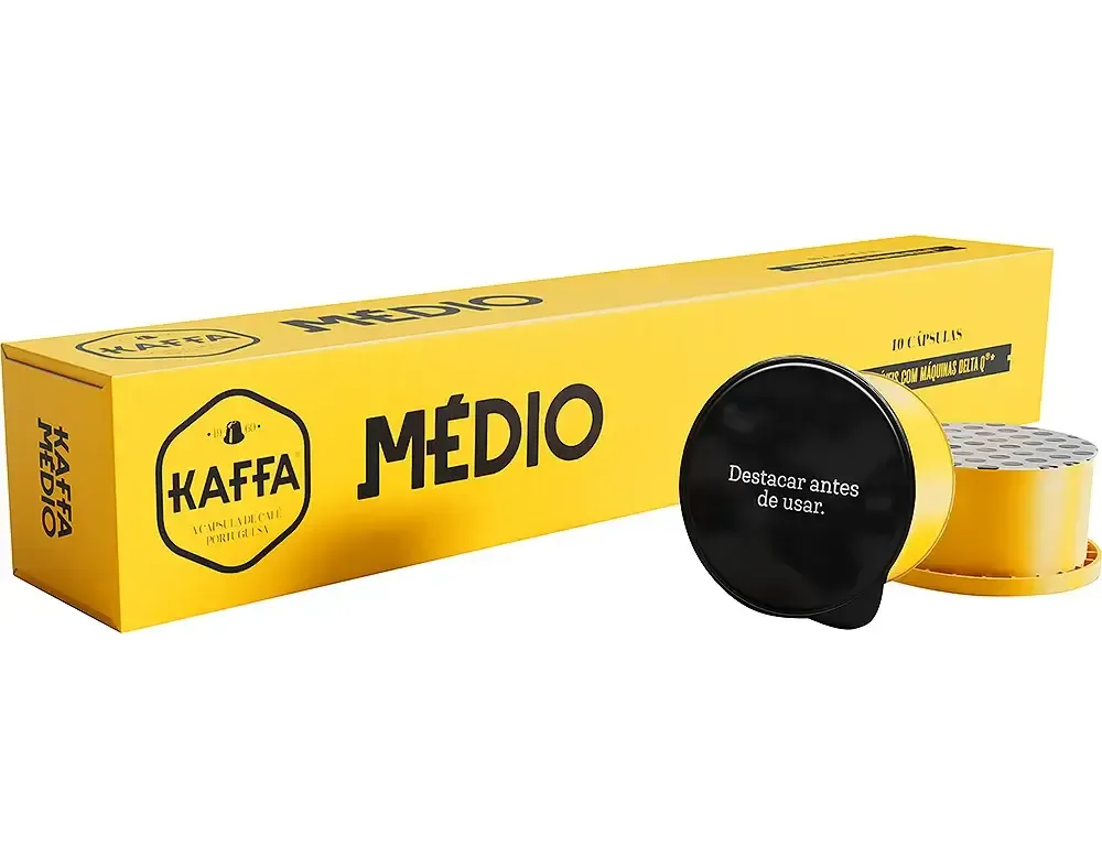 Kaffa | Médio Compatível Delta Q 10 Cápsulas Cápsulas Kaffa Compatíveis Delta Q® Médio 10 Unidades