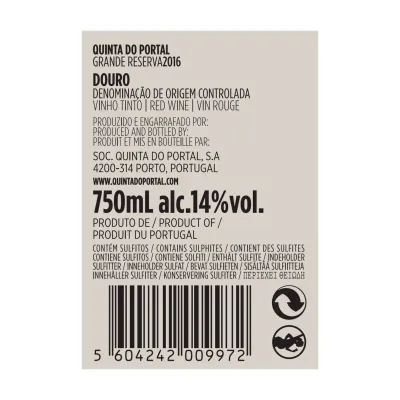 Quinta do Portal Grande Reserva Tinto 2020 vinho tinto Douro Portugal 750ml carvalho francês