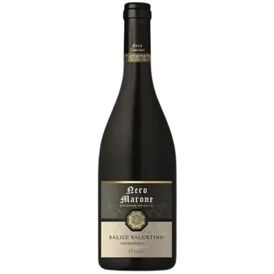 Nero Marone Salice Salentino Nero Marone Salice Salentino DOC Tinto 750 ml – Vinho tinto italiano da região da Apúlia, elaborado com Negroamaro e Malvasia