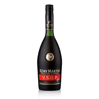 Rémy Martin V.S.O.P. Cognac Rémy Martin VSOP Cognac 70 cl – Cognac Fine Champagne francês com notas de baunilha, damasco maduro, maçã assada e especiaria