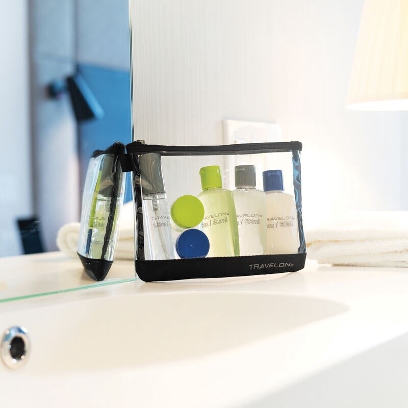 1 Quart Zip-Top Pouch W/ Bottles Black