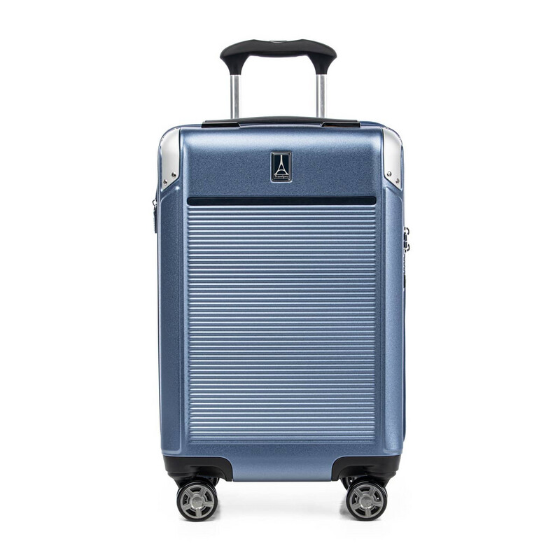 TP Platinum Elite CarryOn Expandable Hardside Spinner Dark Sky Blue