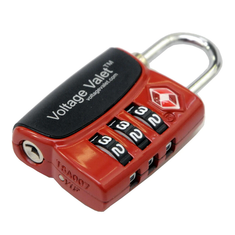 3 Dial TSA Indicator Combination Lock RED