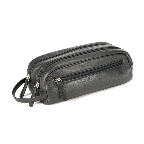 OM 2017 Double Zip Travel Kit Black