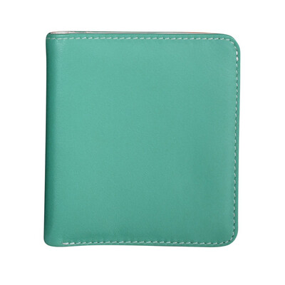 (ili) 7831 Mini Bi-fold wallet - Trq/Bone