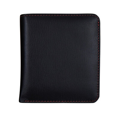 (ili) 7831 Mini Bi-fold wallet - Blk/Red