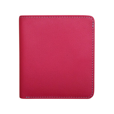 (ili) 7831 Mini Bi-Fold Wallet Indian Pink/Turquoise