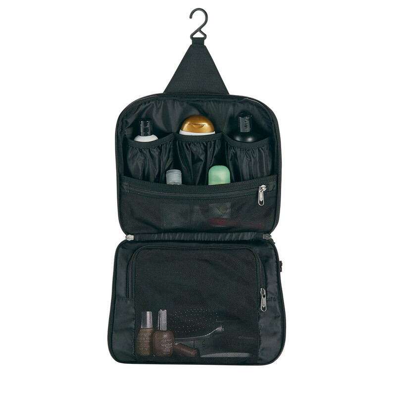 PACK-IT-REVEAL HANGING TOILETRY KIT, color: BLACK