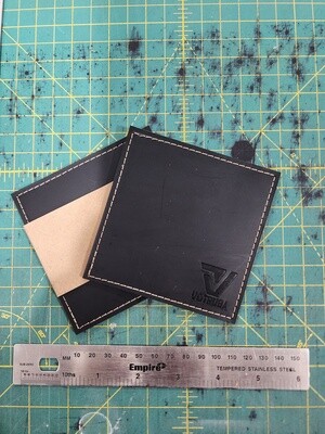 Votruba (2 Pack) Handmade Leather Coasters