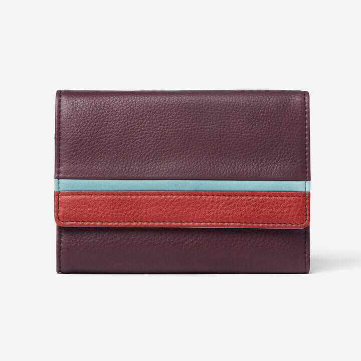 OM 1404 RFID 5&quot; Flap Wallet Mulberry