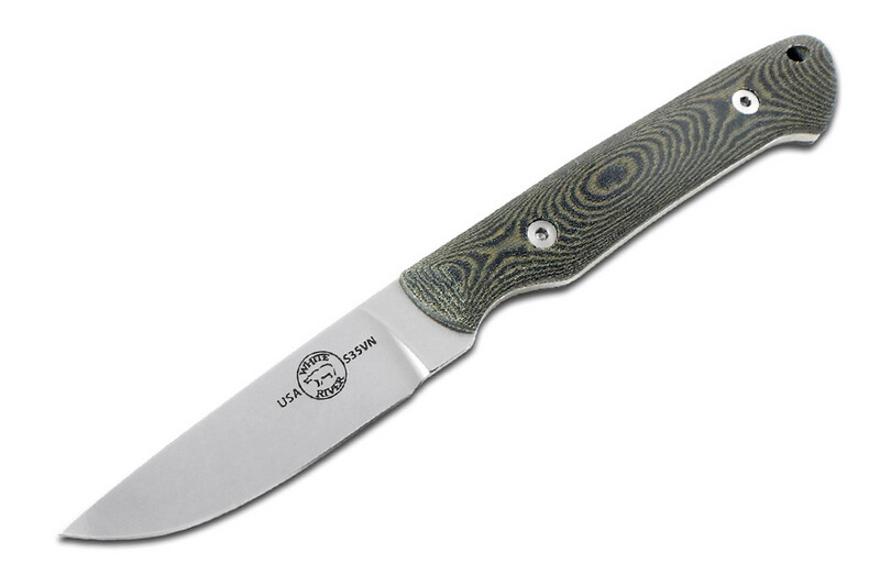 White River-Small Game - Black O.D/Linen Micarta