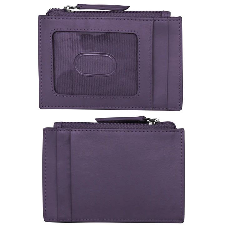 7416 Zip I.d. Card Case/ Purple
