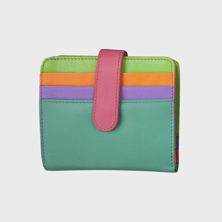 ili 7301 BI-Fold Credit Card Wallet, color: Palm Beach